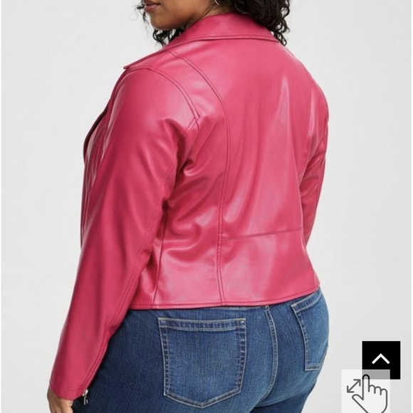 Torrid Faux Leather Pink Jacket - Picture 11 of 13